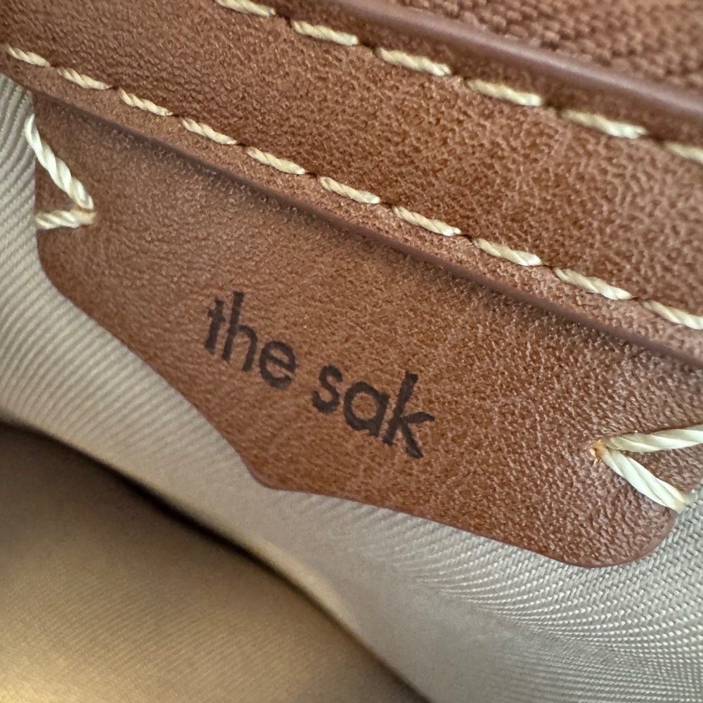 THE SAK Cream Tote Bag with Crochet Detail with Curve Top GORGEOUS - Picture 12 of 14